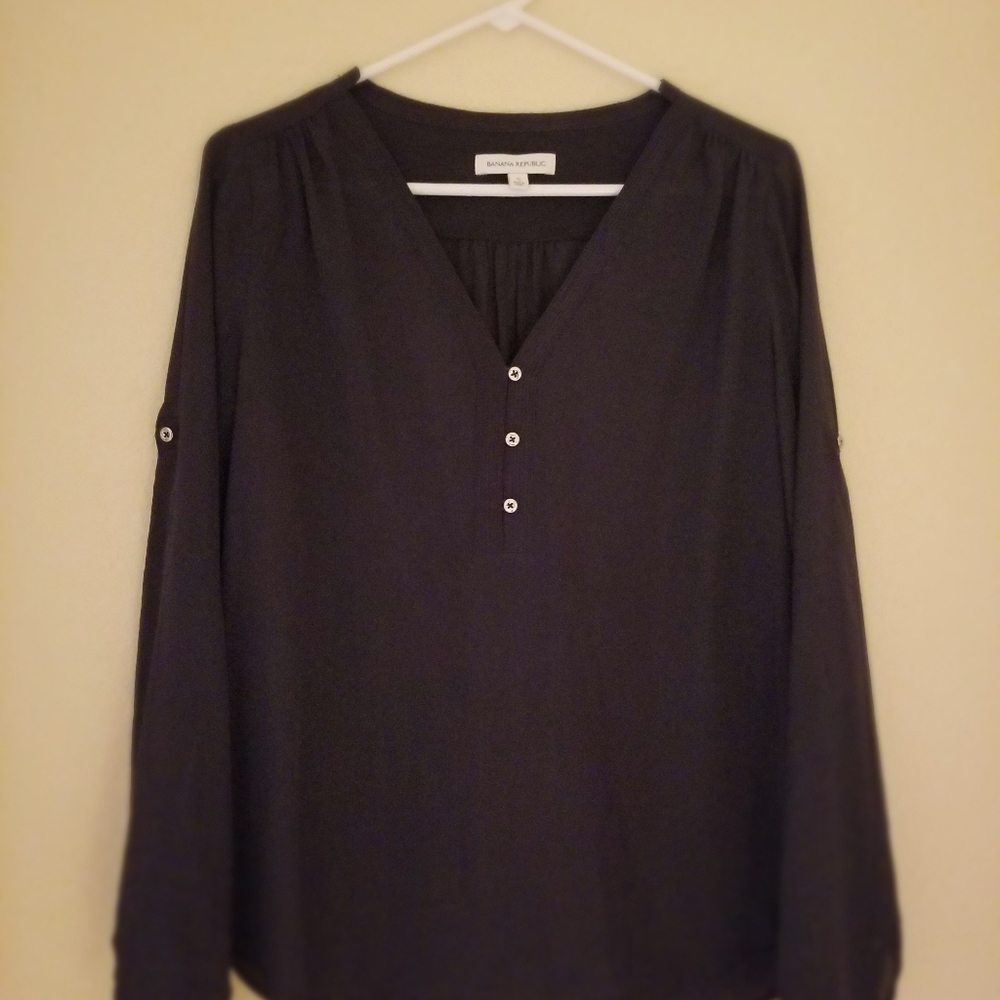Banana Republic Navy Women's Blouse